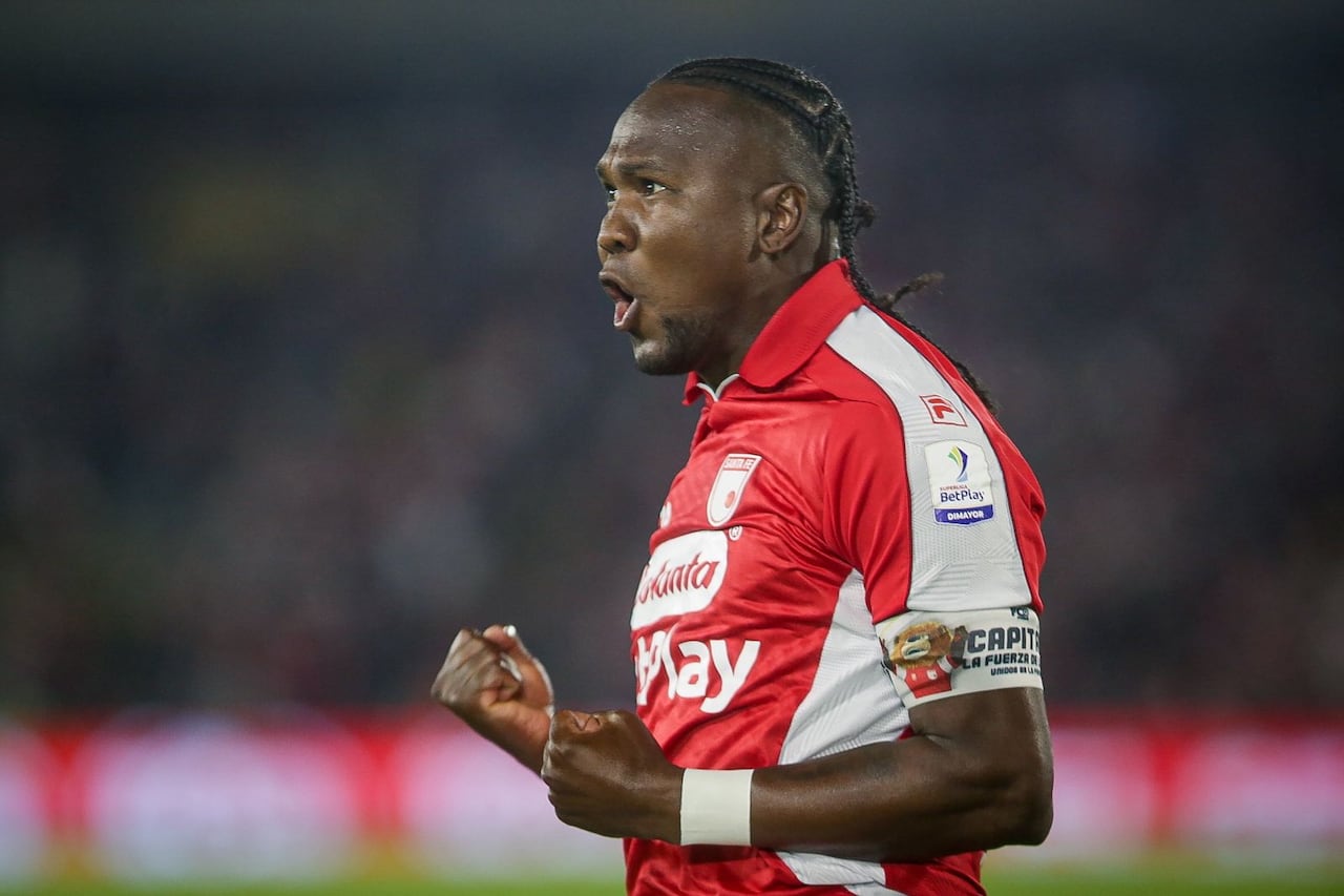 Hugo Rodallega, autor de uno de los golazos de Independiente Santa Fe.