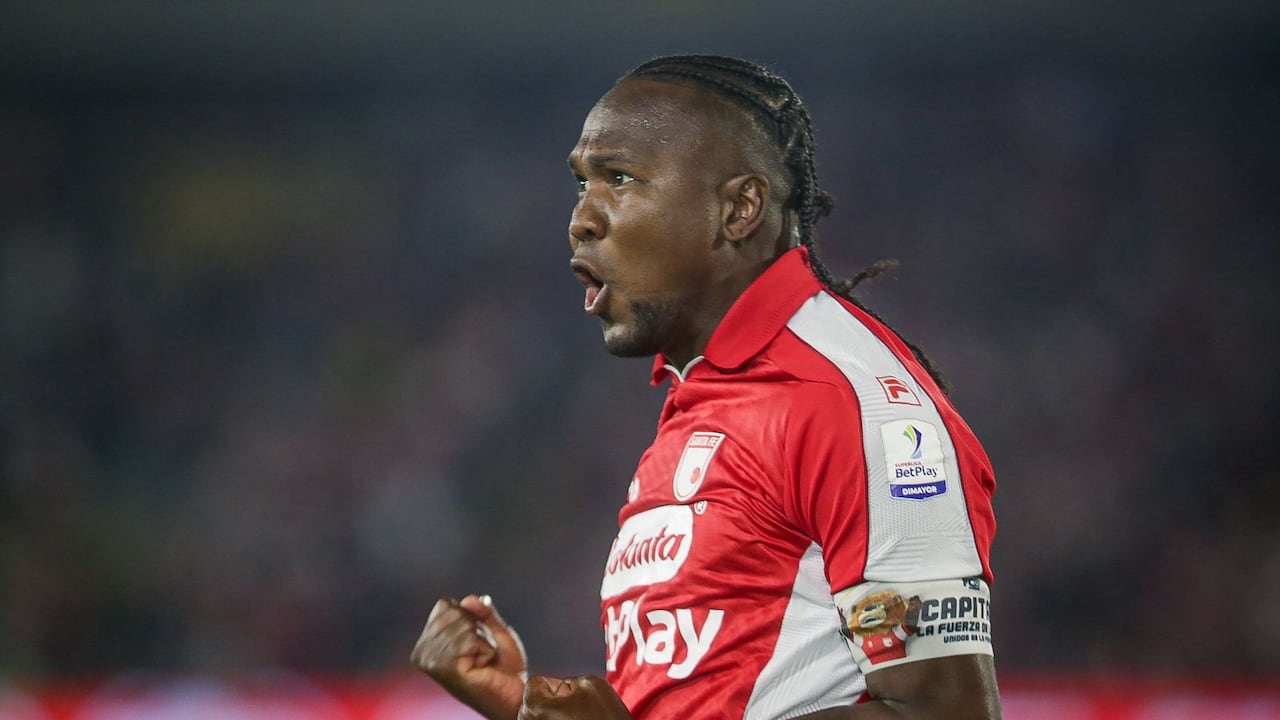 Hugo Rodallega, autor de uno de los golazos de Independiente Santa Fe.