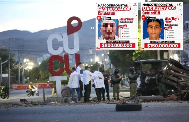 A través de su cuenta en la red social X, el ministro de Defensa, general retirado Pedro Sánchez, quien se encuentra en una licencia temporal de 20 días por un procedimiento médico programado desde el pasado 14 de julio, aseguró que las primeras investigaciones de la Fuerza Pública apuntan a alias David y alias Nay, también conocido como Nike, ambos señalados como integrantes del ELN, como los presuntos responsables de ordenar la acción terrorista.