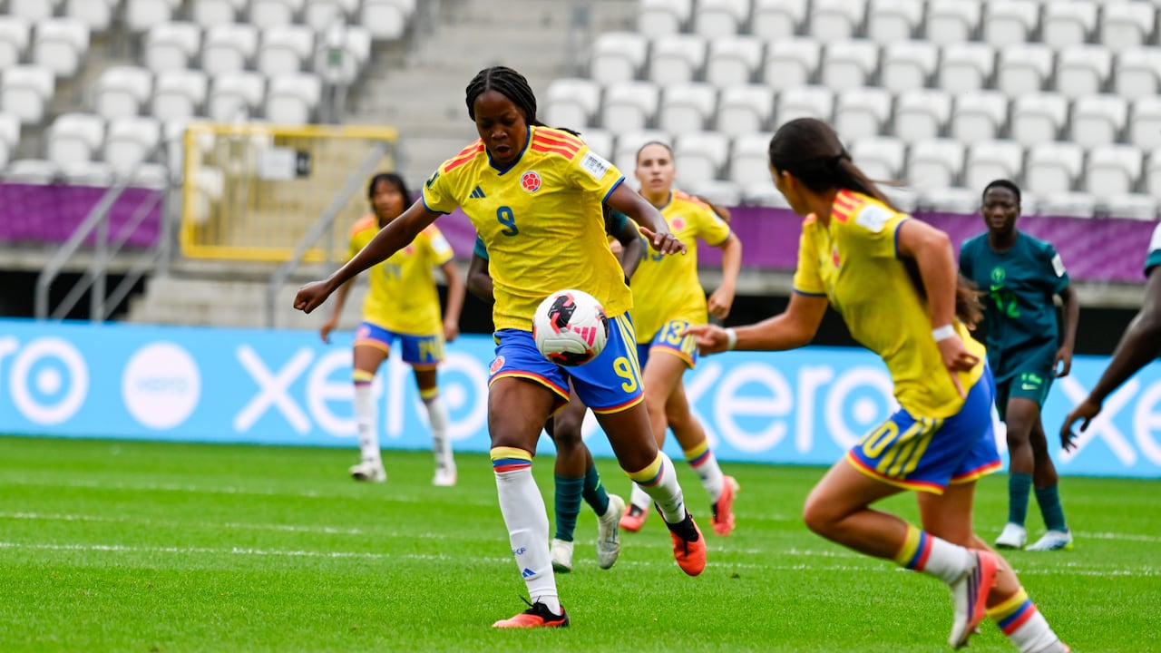 Valerin Loboa (9) marcó el tanto de la victoria de Colombia frente a Nigeria por los cuartos de final del Mundial Femenino Sub-20 del 2026.