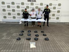Una pareja fue capturada por transportar droga en un vehículo.