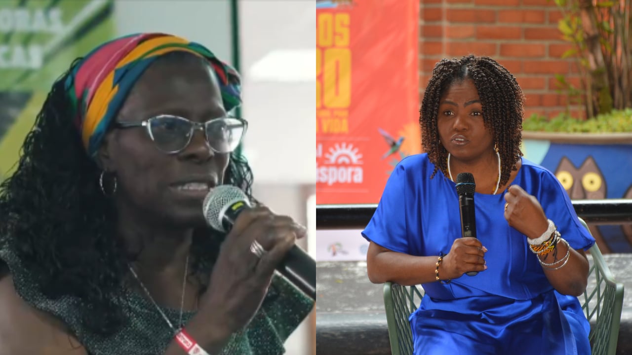 Jenny Hurtado, presidenta del sindicato de trabajadoras domésticas le reclamó a la vicepresidenta, Francia Márquez.