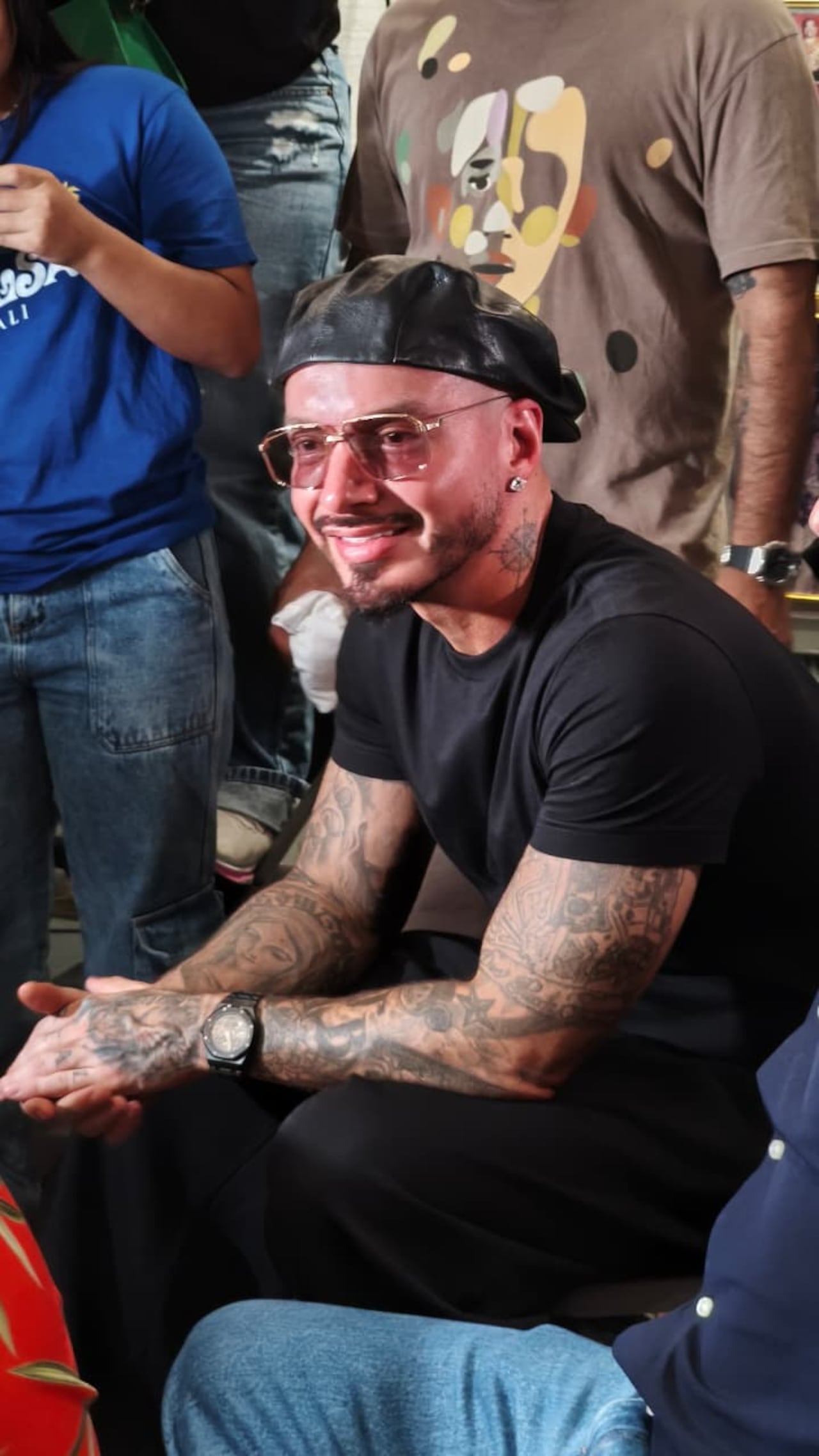 J Balvin en el centro de Cali.