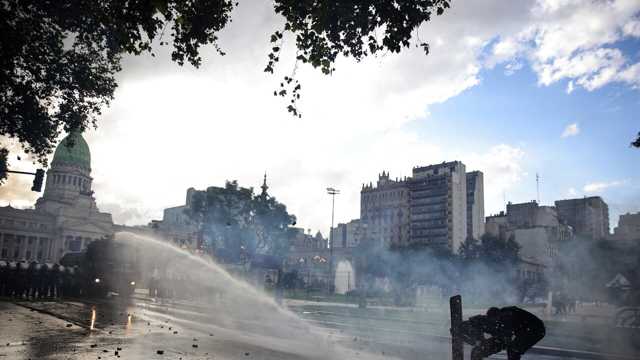Imagen de las protestas que se están desarrollando en Argentina.