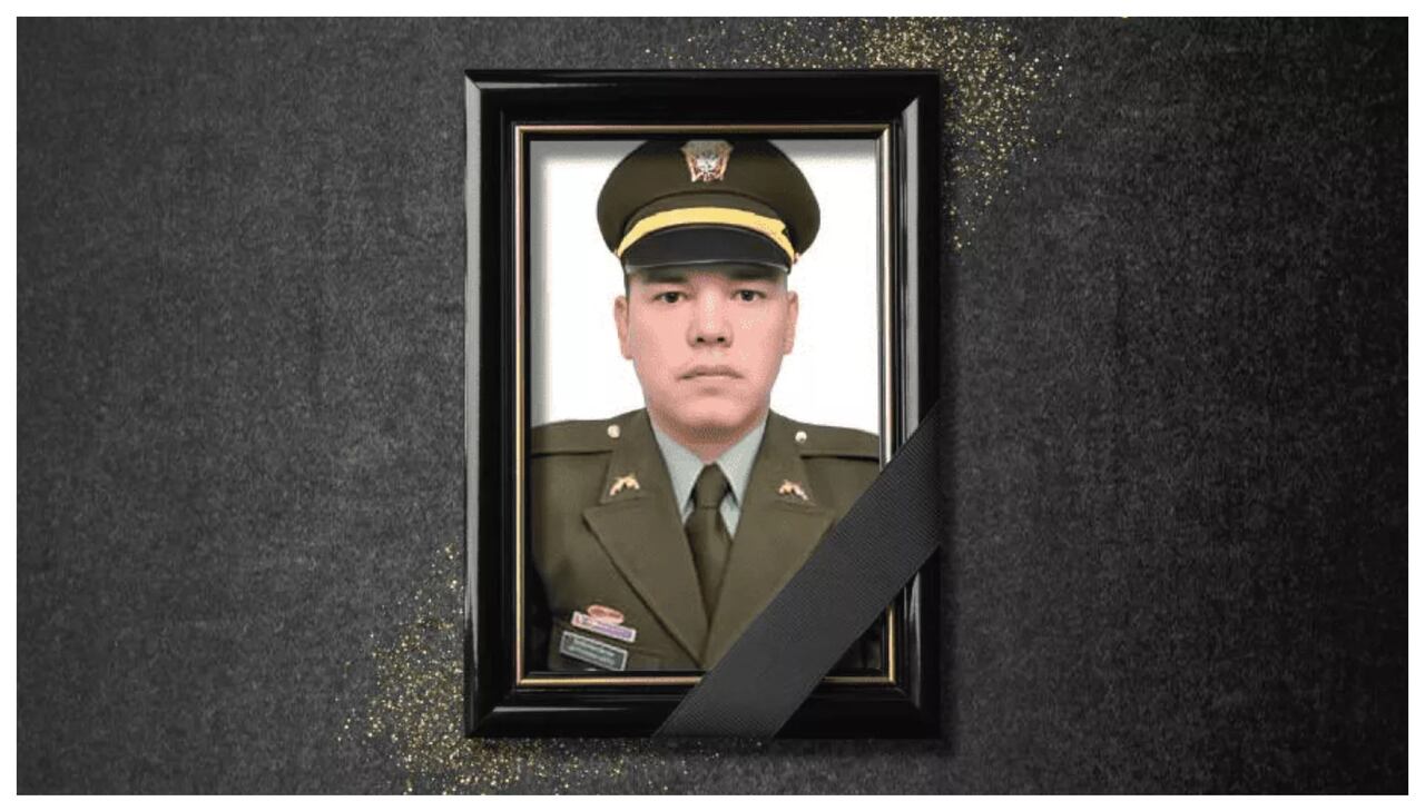 Jefferson Andrés Ortiz Ocampo, subintendente de la Policía asesinado en El Tarra por un francotirador.