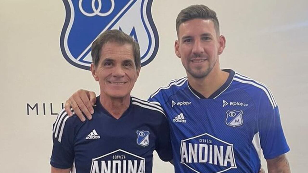 Ricardo Salazar, junto a Santiago Giordana, uno de los refuerzos de Millonarios para 2024