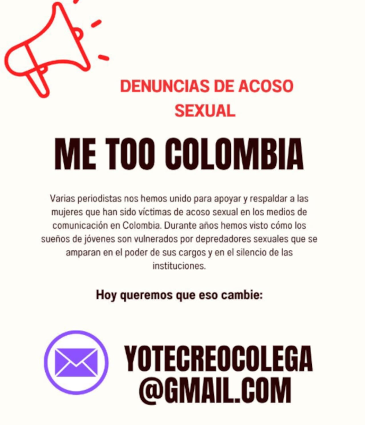 El surgimiento del movimiento ‘Yo te creo, colega’ ha marcado un nuevo capítulo en la conversación sobre acoso sexual.