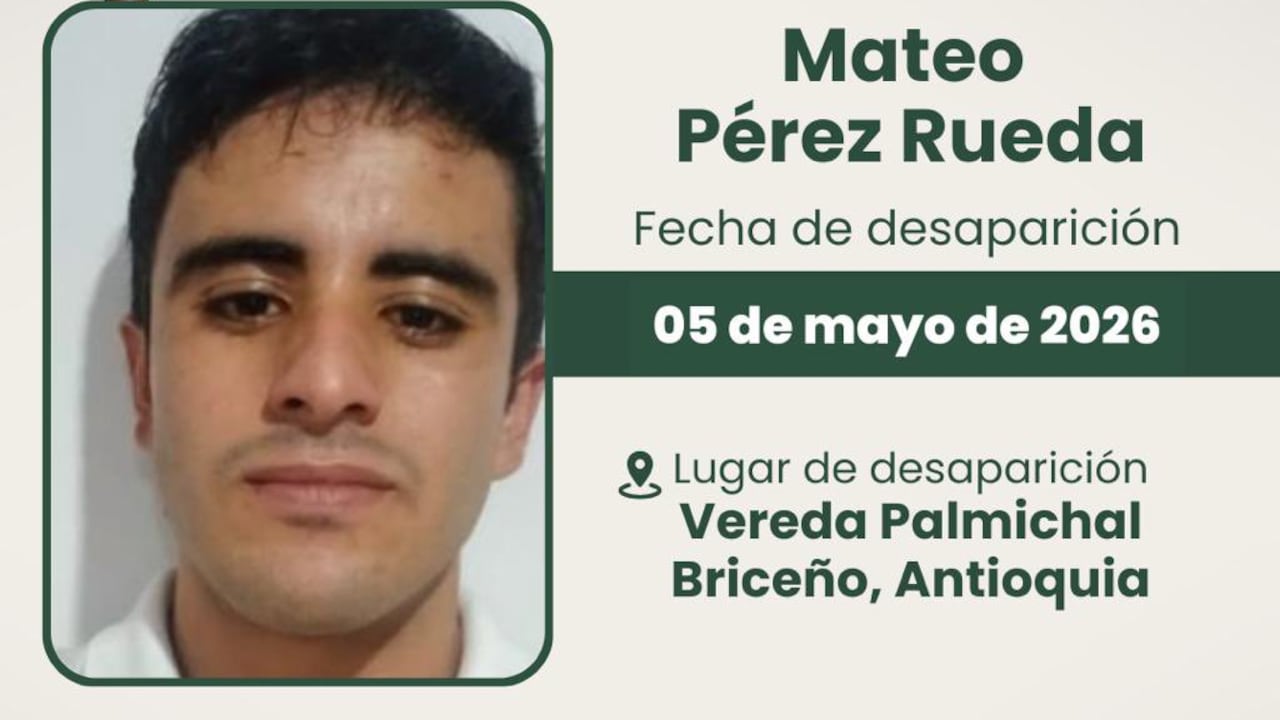Gobernación de Antioquia lanza alerta para ubicar al periodista Mateo Pérez Rueda, Defensoría del Pueblo y Flip temen lo peor. Imagen tomada de las redes sociales del gobernador de Antioquia, Andrés Julián Rendón.