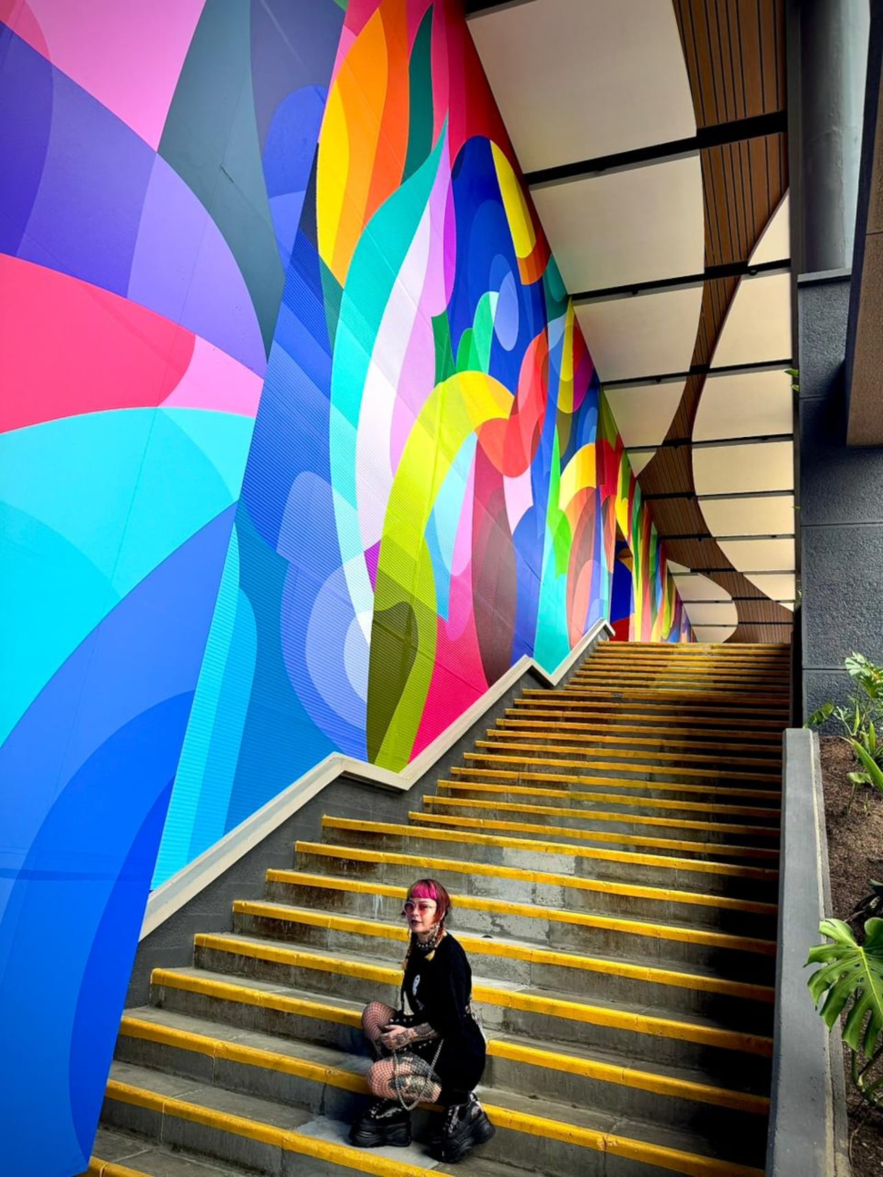 Ledania, artista que ha intervenido con su arte, muchos lugares del mundo, está presente con su obra en Cali.