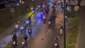 Diferentes hechos de delincuencia y caravanas de motos se registraron por varias horas en Bucaramanga.