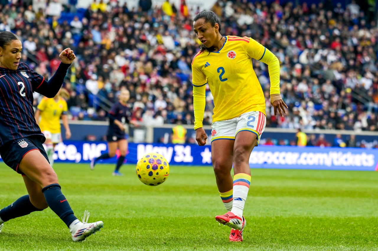 Imagen del partido entre Colombia y Estados Unidos por la She Believes Cup 2026.