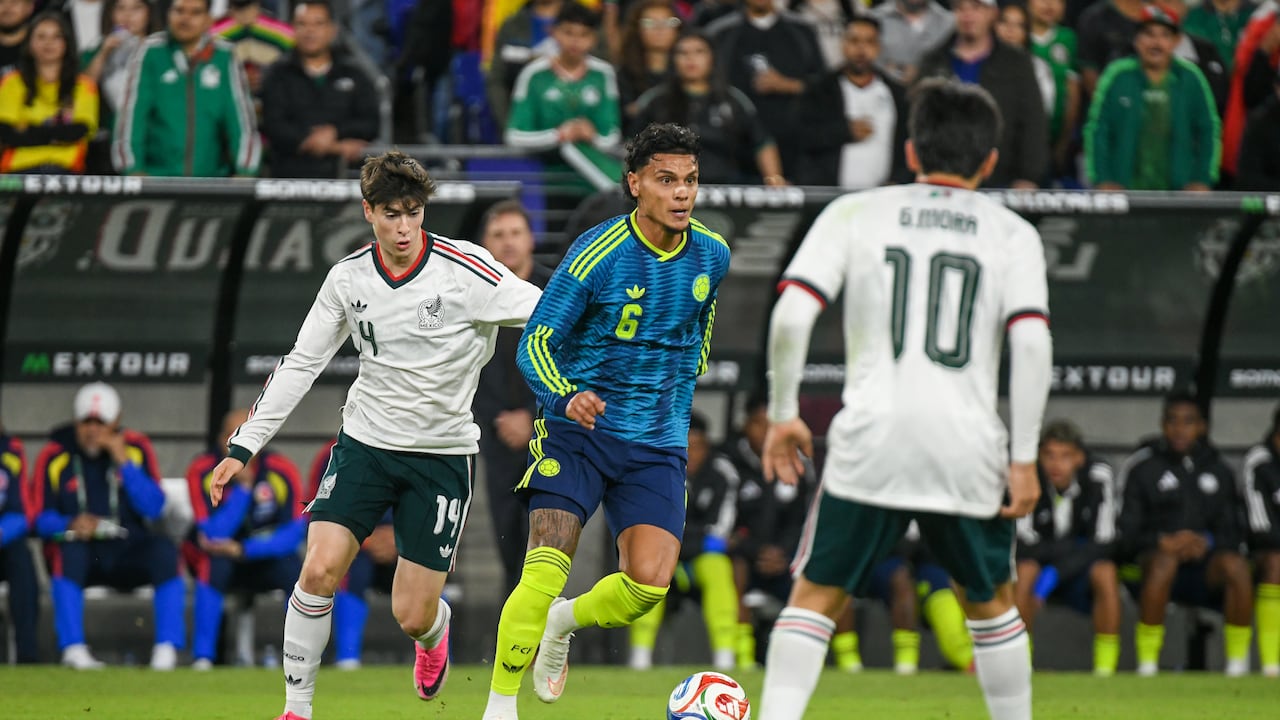 Momento del partido amistoso entre Colombia y México, en Baltimore, por la Fecha FIFA de septiembre y octubre.