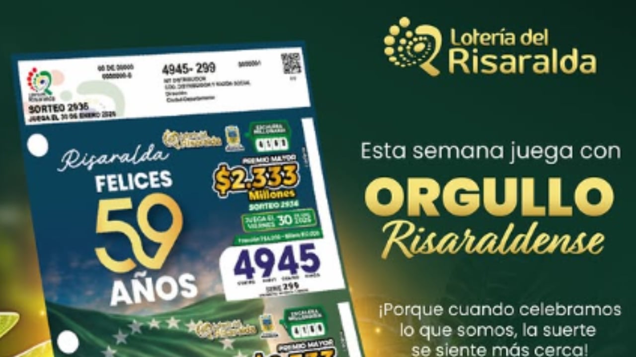 Lotería de Risaralda: ¿ganó este viernes? Conozca el número del sorteo del 30 de enero de 2026.