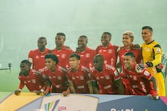 Imagen del partido entre Atlético Nacional y América de Cali por la fecha 1 del Grupo A de los cuadrangulares semifinales del segundo semestre de la Liga Colombiana 2025.