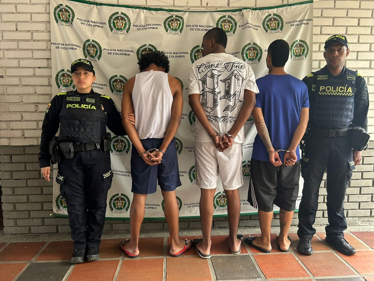Policía capturó a tres hombres tras robo en un establecimiento comercial de Cali