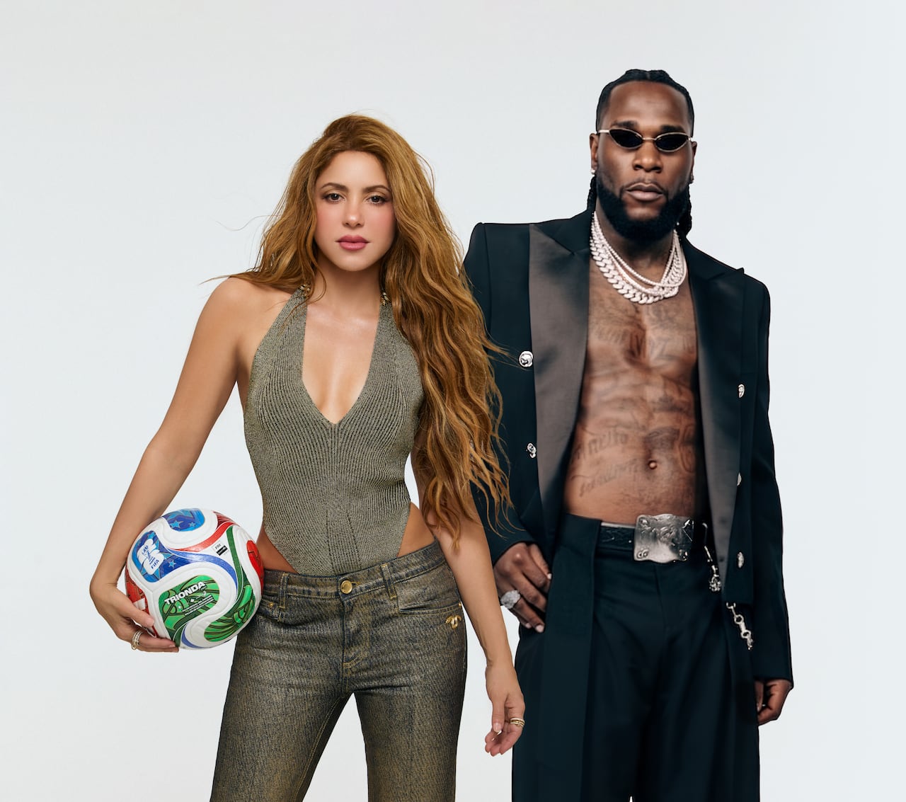 Shakira y Burna Boy interpretan 'Dai Dai', el tema oficial del Mundial 2026.
