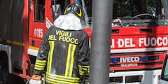 Cuerpo de Bomberos atendió la emergencia en el Municipio de Porcari, provincia de Lucca.