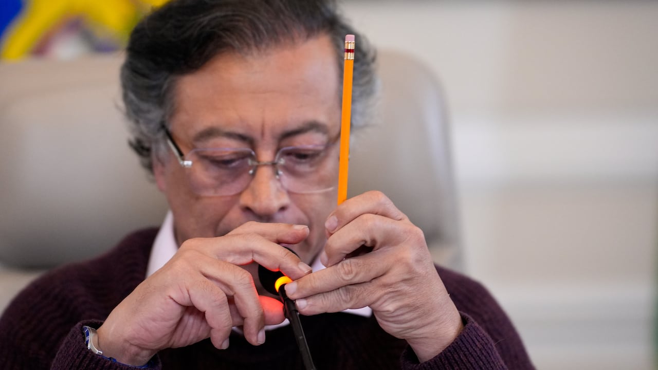 El presidente, Gustavo Petro, el 29 de septiembre de 2025 en la Casa de Nariño, en Bogotá