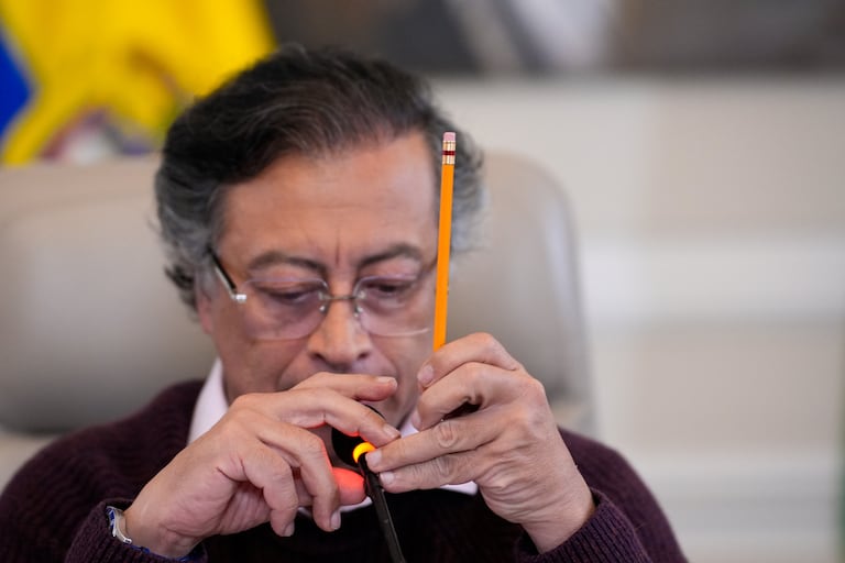 El presidente, Gustavo Petro, el 29 de septiembre de 2025 en la Casa de Nariño, en Bogotá