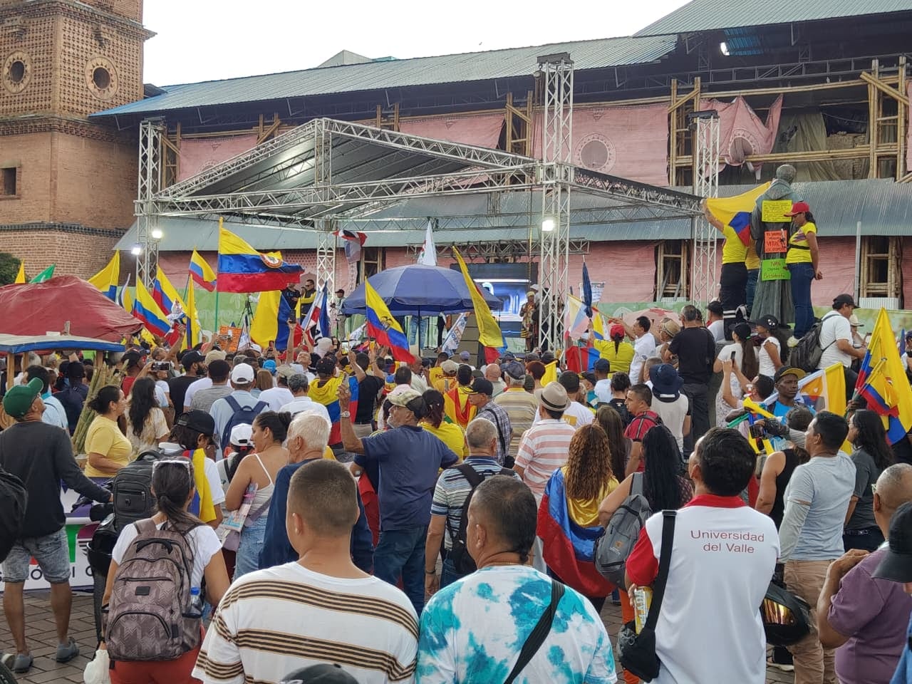 Marchas en Cali por el Salario Mínimo Vital