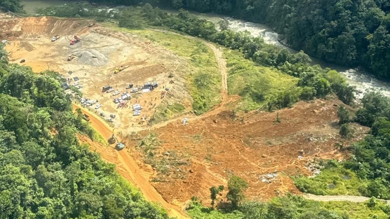 Así quedó la zona de la tragedia en Chocó.