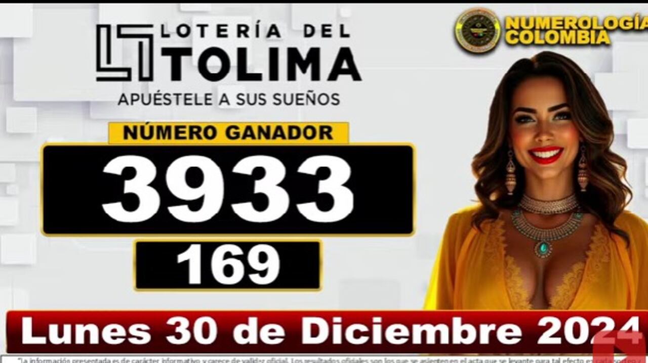 Pie de foto: Sorteo 4098 de la Lotería del Tolima // Foto: @Lotería del Tolima