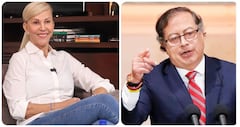Dilian Francisca Toro y Gustavo Petro.