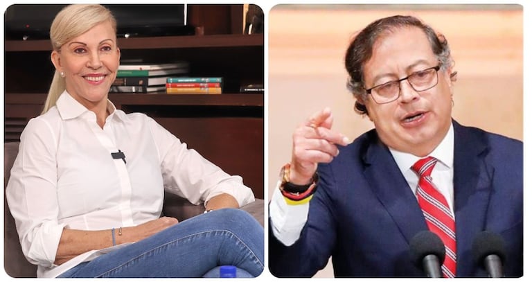 Dilian Francisca Toro y Gustavo Petro.