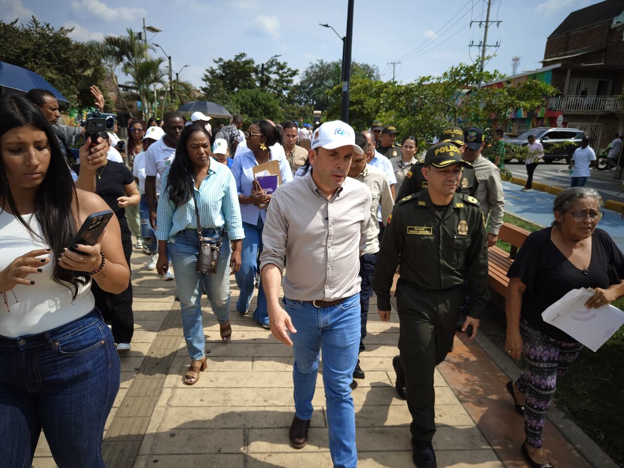 Alcalde en el Boulevard de Oriente