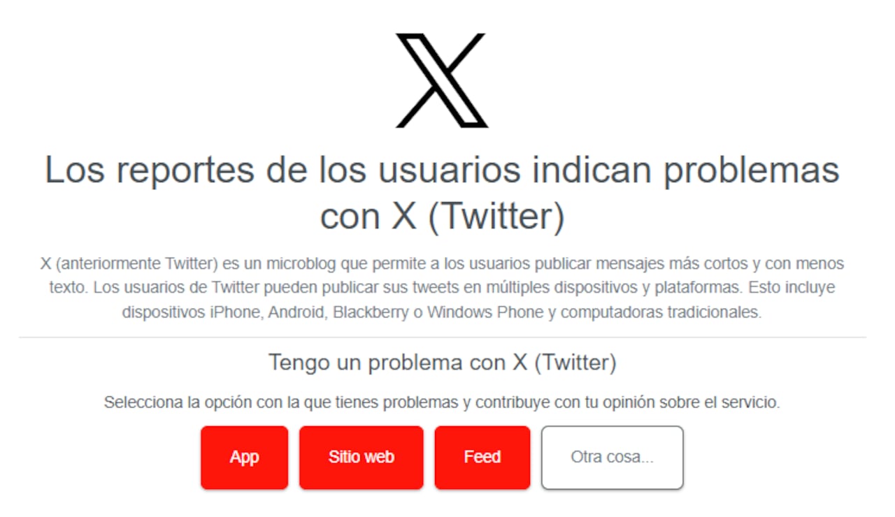 La plataforma experimenta problemas de carga y visualización de contenidos, afectando principalmente a la versión de escritorio y aplicaciones móviles.