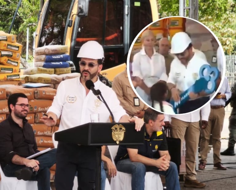De La Espriella prometió aportar para la casa de una niña que le hizo una petición en pleno evento