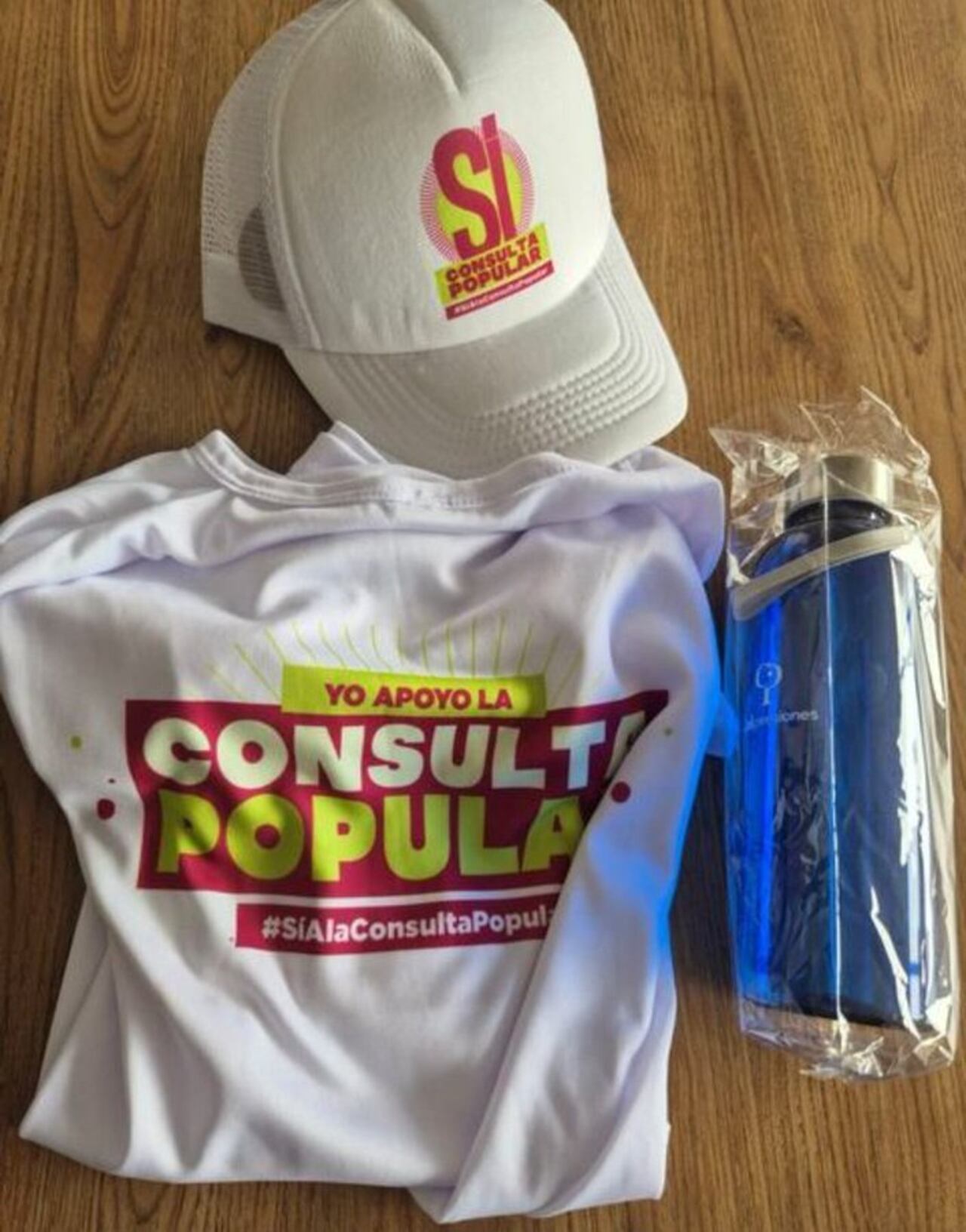 Kit que presuntamente entregó Colpensiones a favor de la consulta popular.