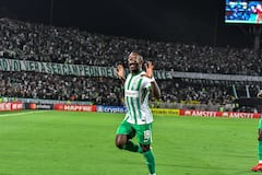 Marino Hinestroza, fura de Atlético Nacional contra Club Nacional.