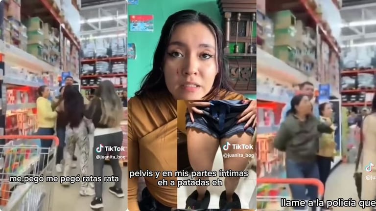 Captura de pantalla del video en redes sociales compartido por la víctima,