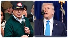 Donald Trump y Gustavo Petro.