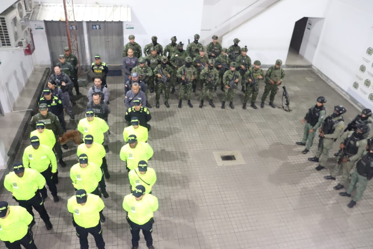 Operativo de la Policía Nacional.