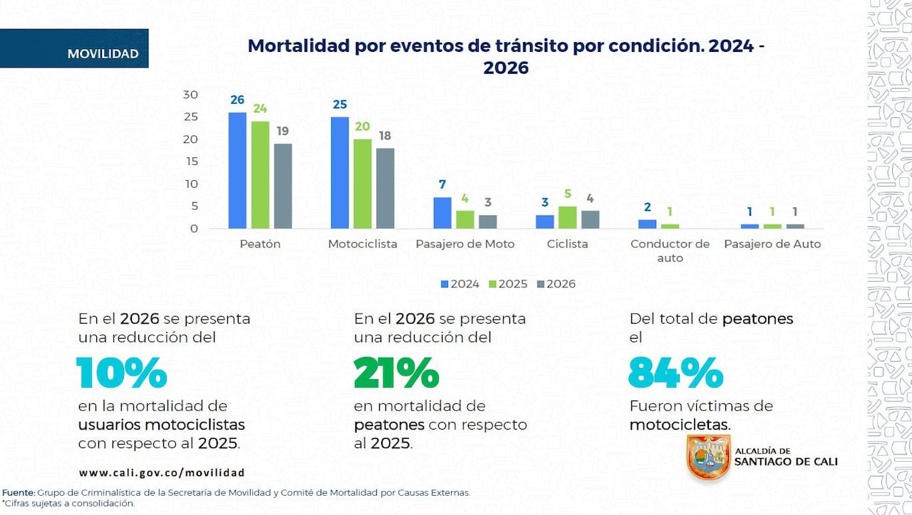 Más de la mitad de los peatones que murieron tras ser atropellados eran adultos mayores.