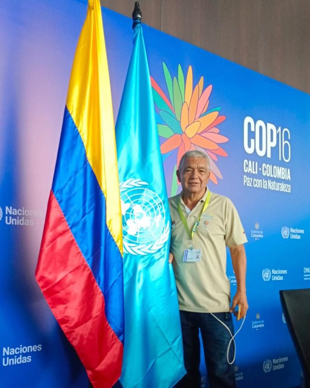 El periodista Joaquín Rojas se destacó en la COP-16, donde logró visilibilizar su trabajo en la protección de medio ambiente.