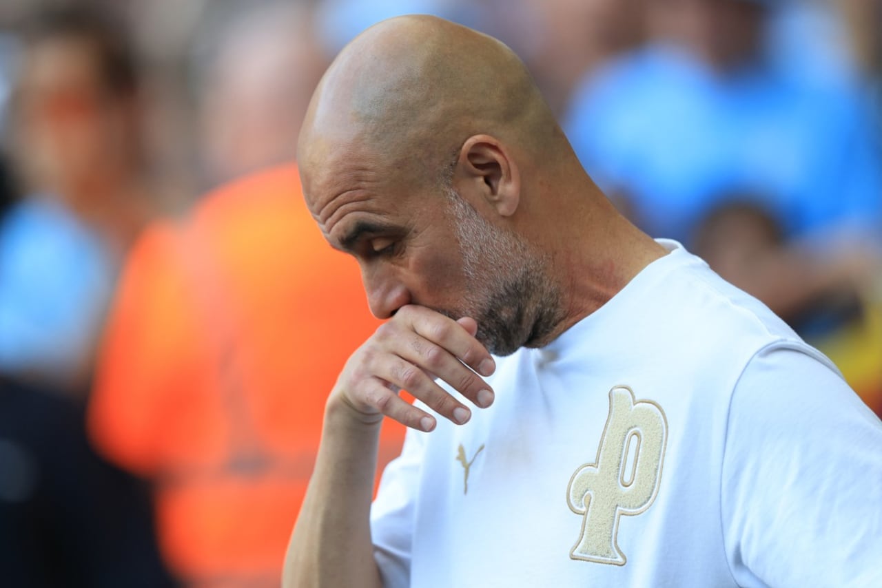 Pep Guardiola, en su despedida del Manchester City