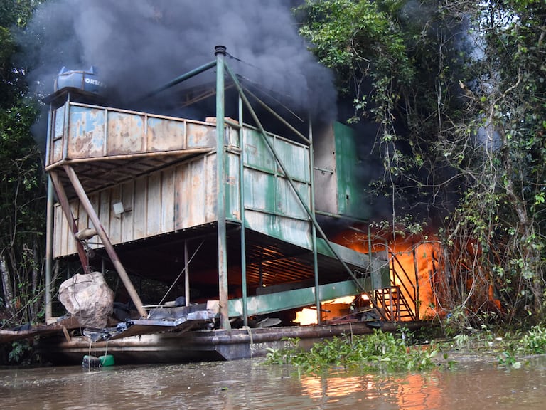 Operativo contra minería ilegal en Amazonas