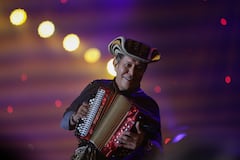 Egidio Cuadrado en un concierto de Carlos Vives.