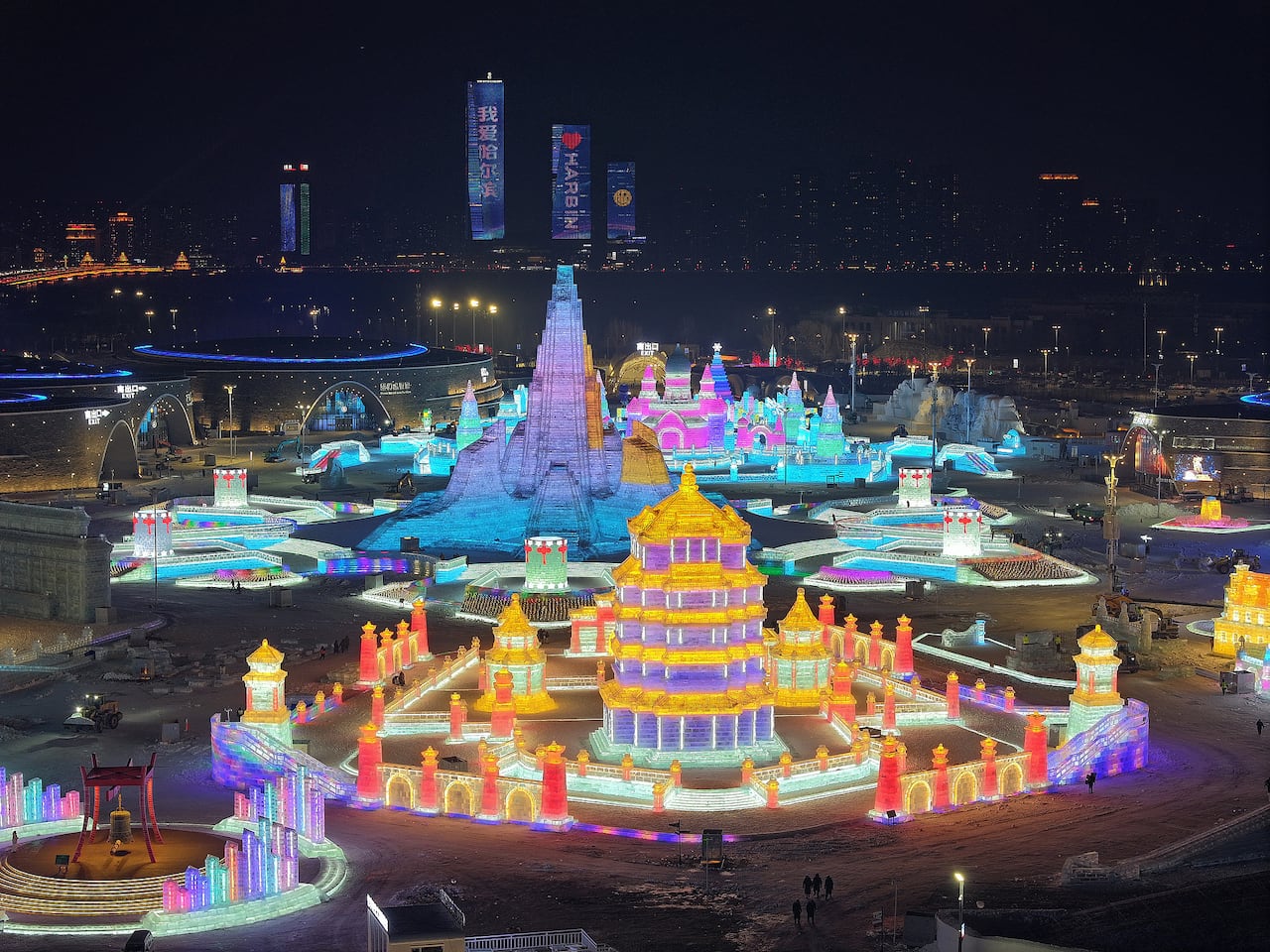 muñeco de nieve gigante viral de Harbin