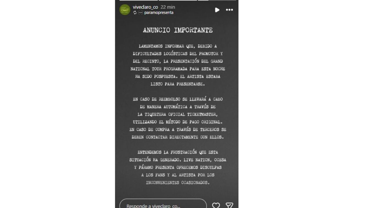 Cancelan concierto de Kendrick Lamar en Bogotá a última hora