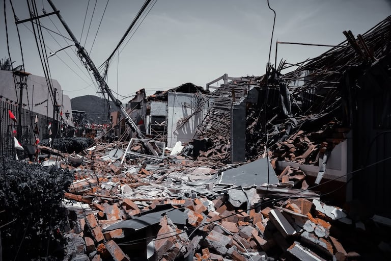 Imágenes de los estragos que dejó el terremoto del pasado 10 de agosto de 2026, en Roldanillo, Valle del Cauca.