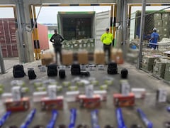 La mercancía llegó a Buenaventura a través de un contenedor.