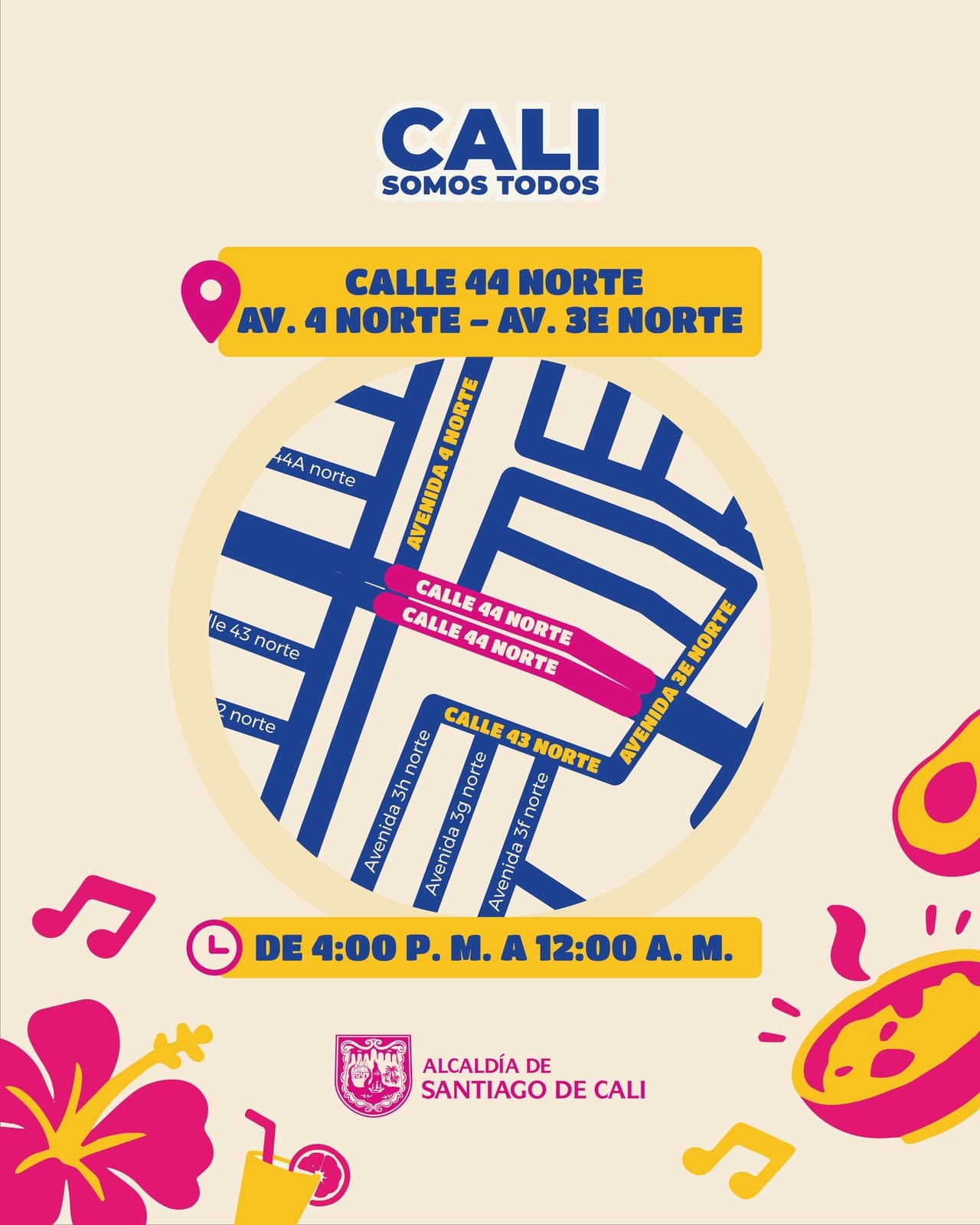 Recorrido 'De Borondo' en el barrio La Flora del norte de Cali.