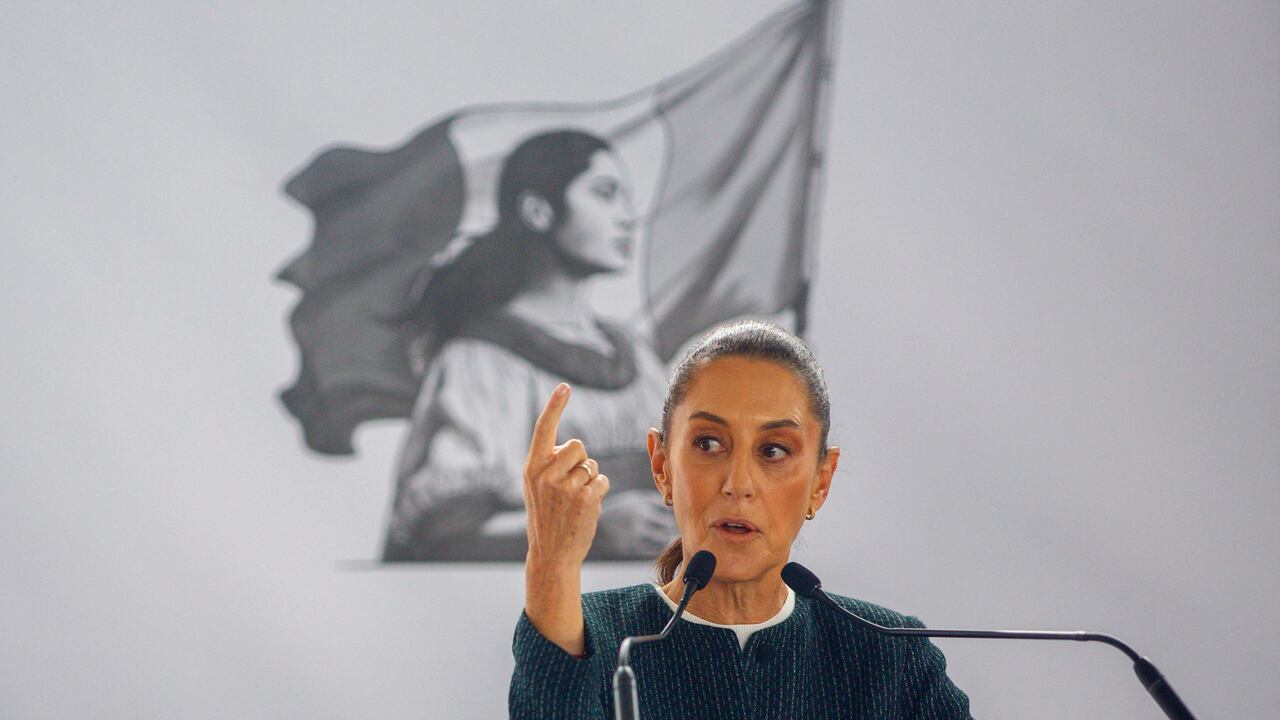 Presidenta de México, Claudia Sheinbaum, durante la inauguración de una unidad de medicina familiar en San Nicolás de los Garza, estado de Nuevo León, México, el 30 de noviembre de 2024.