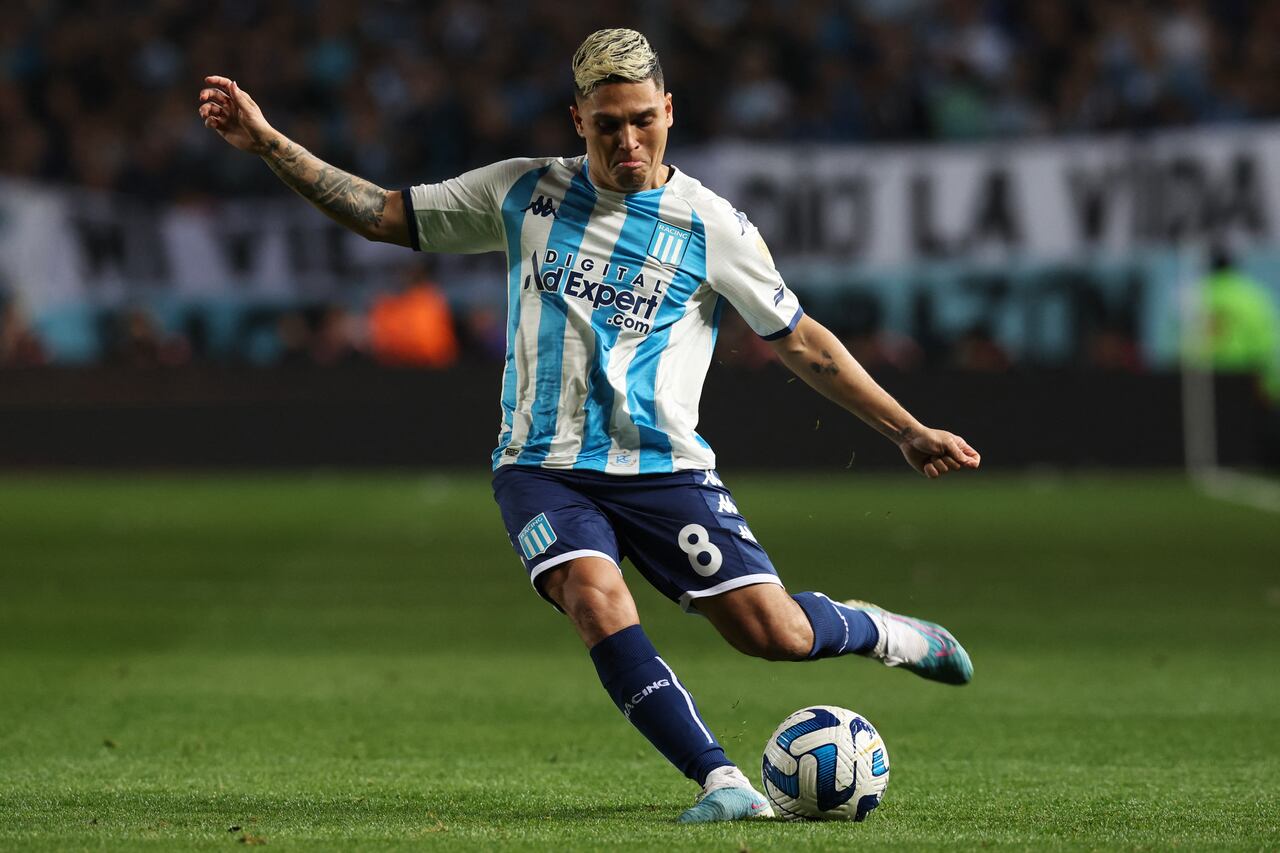 Juan Fernando Quintero podría ser titular en el partido de Racing e Independiente por la fecha 7 de la Copa de la Liga Profesional