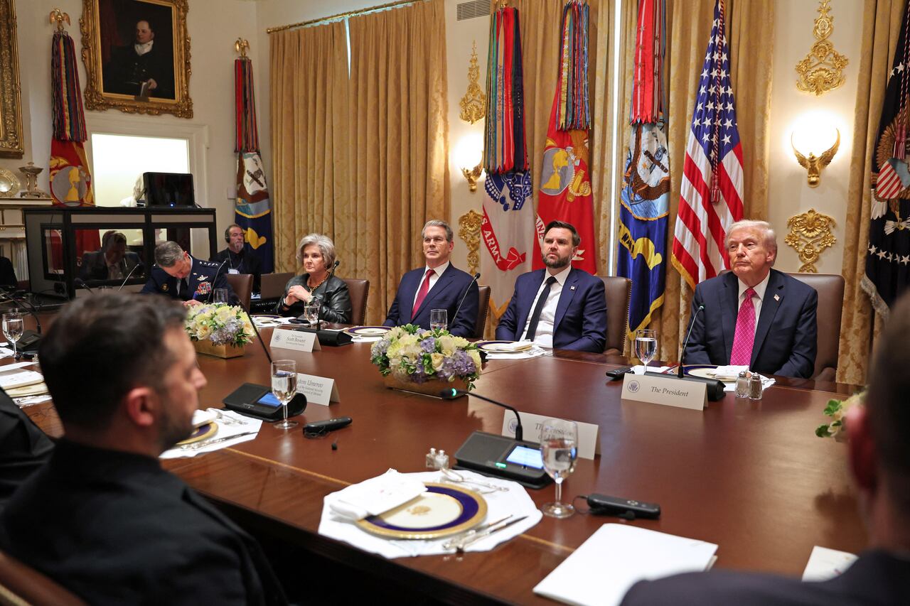 El presidente de Estados Unidos, Donald Trump, se reúne con el presidente ucraniano, Volodymyr Zelensky.