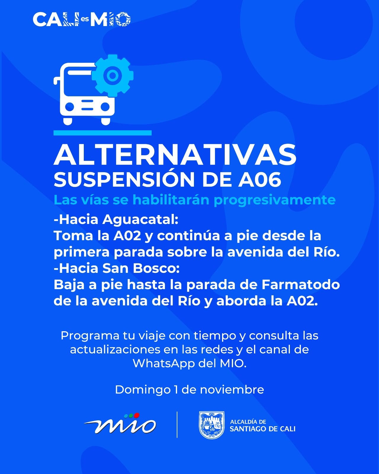 Las alternativas ante la suspensión de la ruta A06 del MÍO.